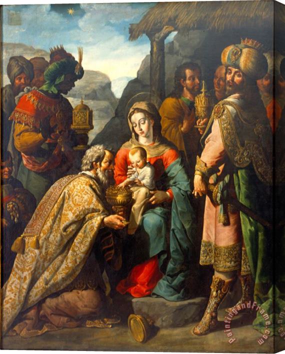 Jose Juarez The Adoration of The Kings Stretched Canvas Print / Canvas Art