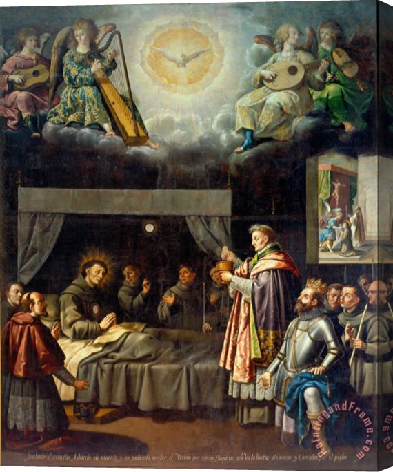 Jose Juarez The Last Communion of Saint Bonaventure Stretched Canvas Print / Canvas Art