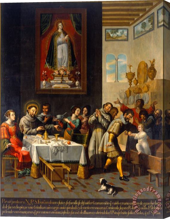 Jose Juarez The Miracle of Saint Fruncis of Assisi Stretched Canvas Print / Canvas Art