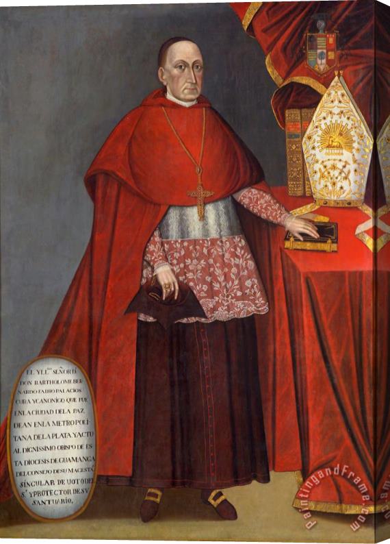 Jose Nunez de Sotomayor Bartholomew Fabro Y Palacios, Bishop of Huamanga Stretched Canvas Painting / Canvas Art