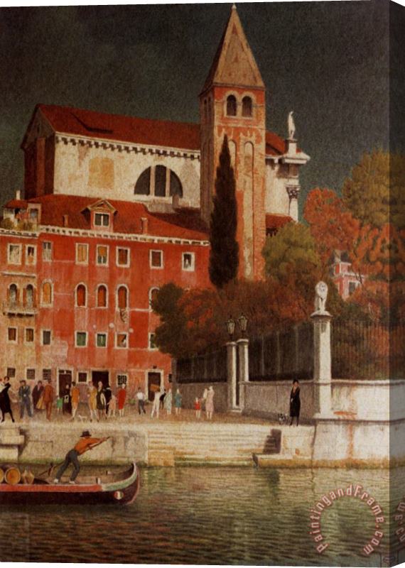 Joseph Edward Southall San Vitale Venice Stretched Canvas Print / Canvas Art