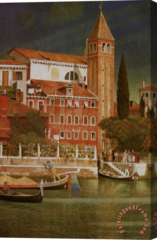 Joseph Edward Southall The Tower of San Vitale Stretched Canvas Painting / Canvas Art