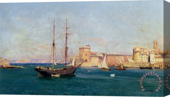 Joseph Garibaldi Le Port De Marseille Stretched Canvas Print / Canvas Art