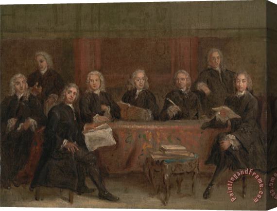 Joseph Highmore Study for a Group Portrait Stretched Canvas Print / Canvas Art