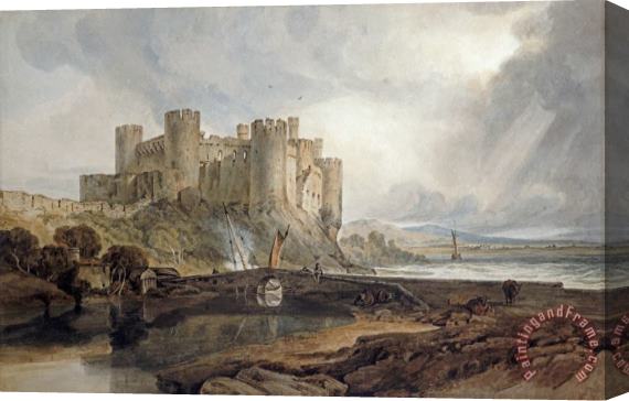 Joseph Mallord William Turner Conway Castle Stretched Canvas Painting / Canvas Art