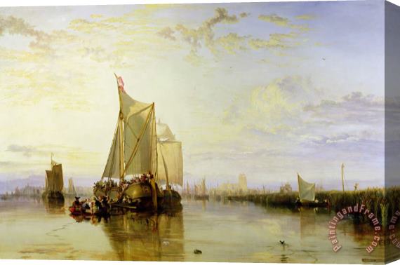 Joseph Mallord William Turner Dort or Dordrecht - The Dort Packet-Boat from Rotterdam Becalmed Stretched Canvas Painting / Canvas Art