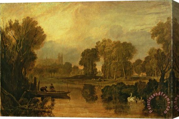Joseph Mallord William Turner Eton College from the River Stretched Canvas Painting / Canvas Art