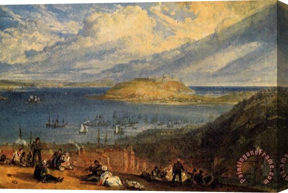 Joseph Mallord William Turner Falmouth Harbour, Cornwall Stretched Canvas Print / Canvas Art
