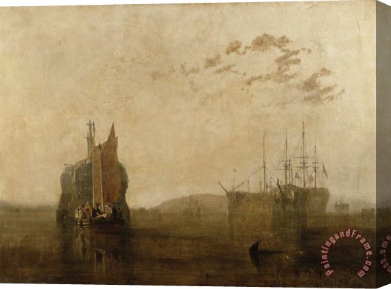 Joseph Mallord William Turner Hulks on The Tamar Stretched Canvas Painting / Canvas Art