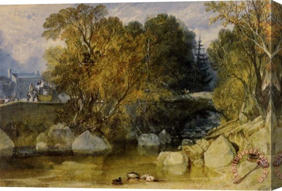 Joseph Mallord William Turner Ivy Bridge, Devonshire Stretched Canvas Painting / Canvas Art