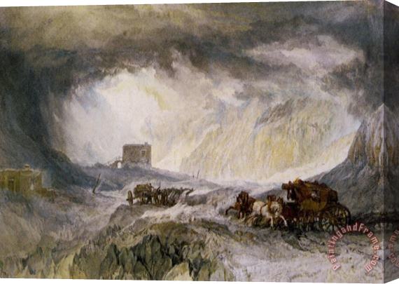 Joseph Mallord William Turner Passage of Mount Cenis Stretched Canvas Painting / Canvas Art