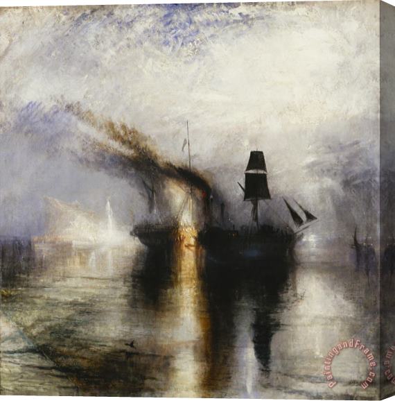 Joseph Mallord William Turner Peace Burial at Sea, Exhibited 1842 Stretched Canvas Painting / Canvas Art