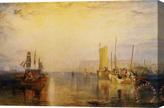 Joseph Mallord William Turner Sunrise. Whiting Fishing at Margate Stretched Canvas Print / Canvas Art