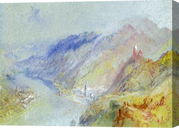 Joseph Mallord William Turner The Castle of Trausnitz overlooking Landshut Stretched Canvas Painting / Canvas Art