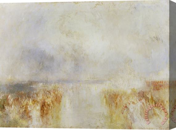Joseph Mallord William Turner The Disembarkation of Louis Philippe at The Royal Clarence Yard, Gosport, 8 October 1844 Stretched Canvas Print / Canvas Art