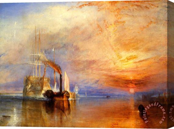 Joseph Mallord William Turner The Fighting 'temeraire' Tugged to Her Last Berth to Be Broken Up Stretched Canvas Print / Canvas Art