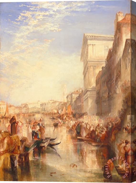 Joseph Mallord William Turner The Grand Canal Scene - a Street in Venice Stretched Canvas Print / Canvas Art