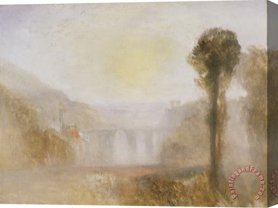 Joseph Mallord William Turner The Ponte Delle Torri, Spoleto Stretched Canvas Print / Canvas Art