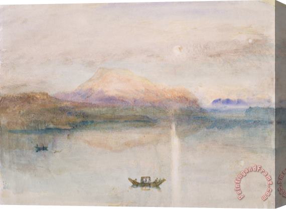 Joseph Mallord William Turner The Red Rigi: Sample Study Stretched Canvas Painting / Canvas Art