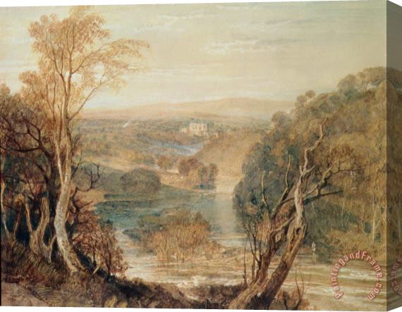 Joseph Mallord William Turner The River Wharfe with a Distant View of Barden Tower Stretched Canvas Print / Canvas Art