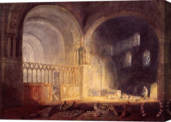 Joseph Mallord William Turner Transept of Ewenny Priory, Glamorganshire Stretched Canvas Painting / Canvas Art