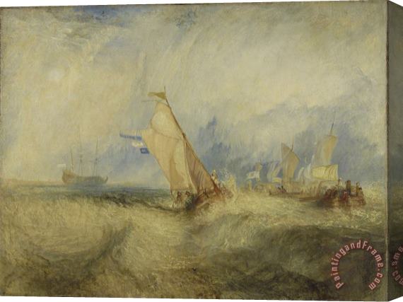 Joseph Mallord William Turner Van Tromp, Going About to Please His Masters, Ships a Sea, Getting a Good Wetting Stretched Canvas Print / Canvas Art