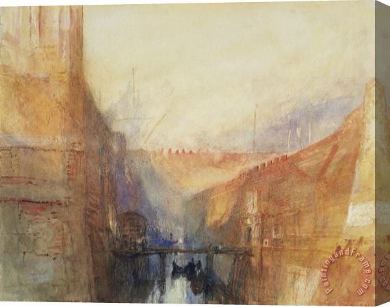 Joseph Mallord William Turner Venice: an Imaginary View of The Arsenale Stretched Canvas Print / Canvas Art