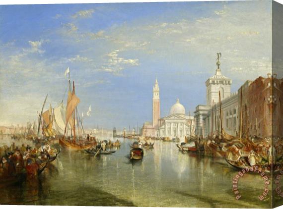 Joseph Mallord William Turner Venice: The Dogana And San Giorgio Maggiore Stretched Canvas Print / Canvas Art