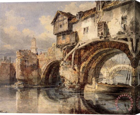 Joseph Mallord William Turner Welsh Bridge at Shrewsbury Stretched Canvas Print / Canvas Art