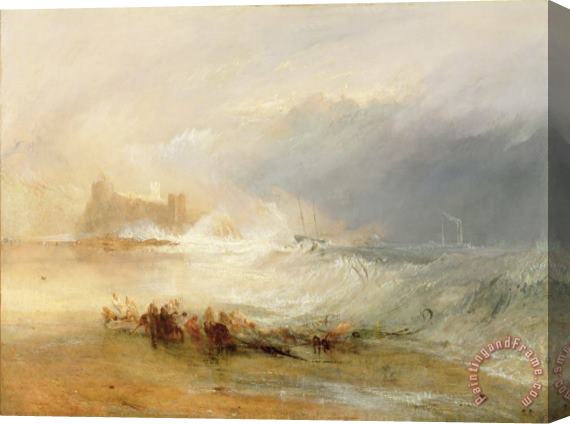 Joseph Mallord William Turner Wreckers - Coast of Northumberland Stretched Canvas Print / Canvas Art