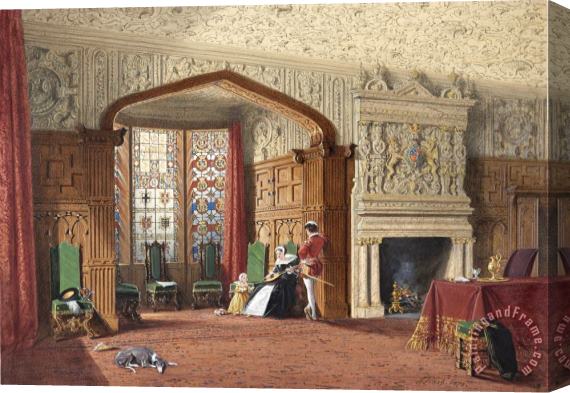 Joseph Nash The Elder An Elizabethan Room at Lyme Hall, Cheshire Stretched Canvas Painting / Canvas Art
