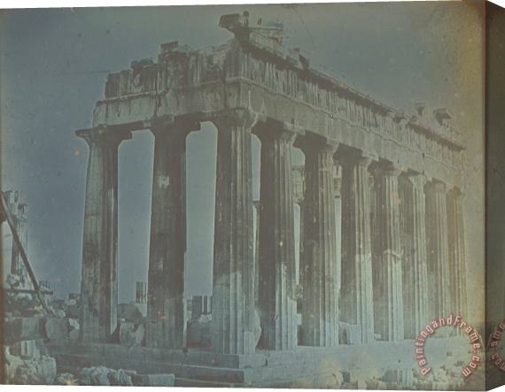 Joseph-Philibert Girault de Prangey  Facade And North Colonnade of The Parthenon on The Acropolis, Athens Stretched Canvas Painting / Canvas Art