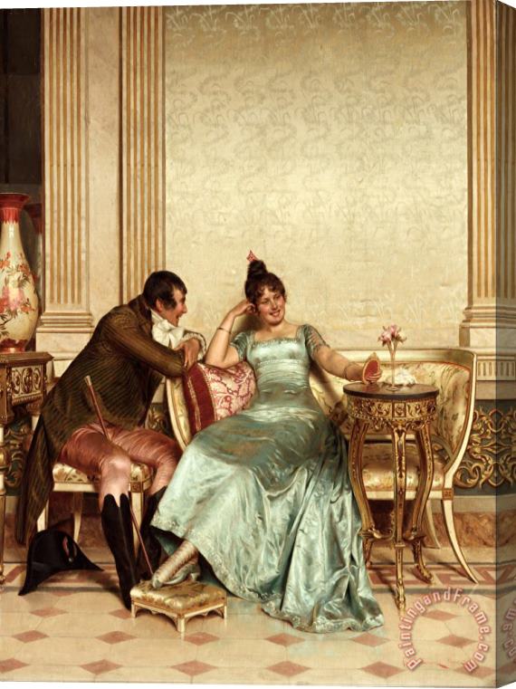 Joseph Soulacroix A Merry Jest Stretched Canvas Painting / Canvas Art