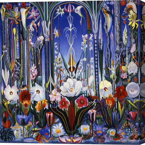 Joseph Stella Flowers, Italy Stretched Canvas Print / Canvas Art