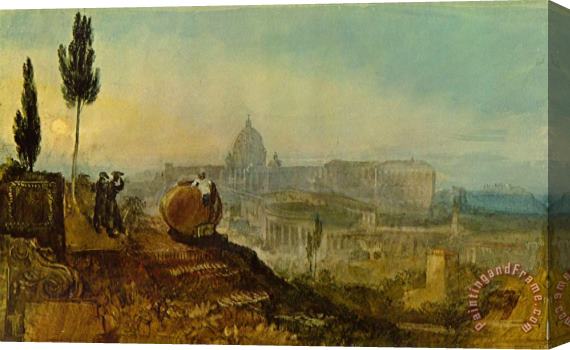Joseph William Mallord Turner St Peters And The Vatican Stretched Canvas Print / Canvas Art