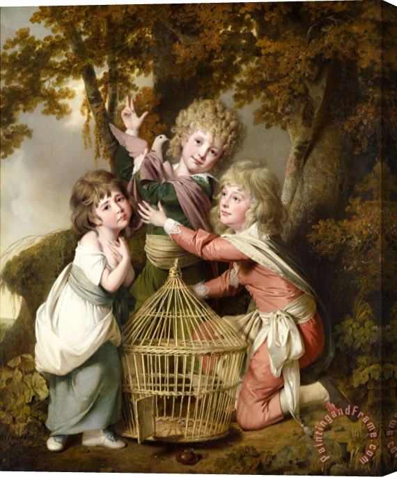 Joseph Wright  The Synnot Children Stretched Canvas Painting / Canvas Art