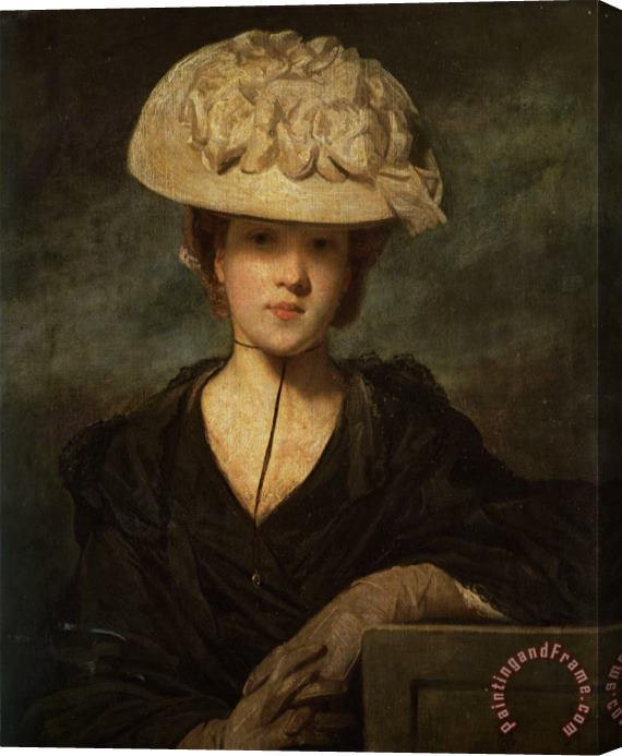 Joshua Reynolds Portrait of Miss Hickey Stretched Canvas Painting / Canvas Art