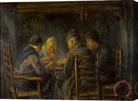Jozef Israels Potato Eaters Stretched Canvas Print / Canvas Art