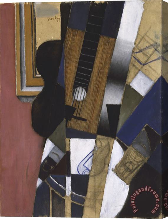 Juan Gris Guitar And Pipe Stretched Canvas Print / Canvas Art