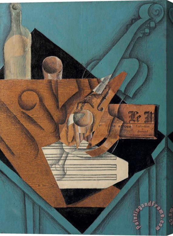Juan Gris La Table De Musicien, 1914 Stretched Canvas Painting / Canvas Art