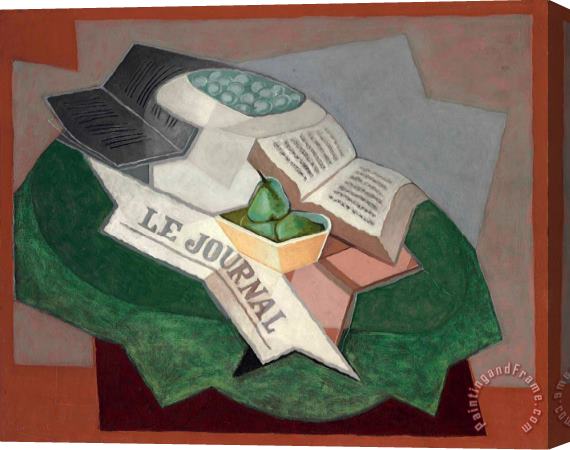 Juan Gris Le Tapis Vert, 1925 Stretched Canvas Print / Canvas Art