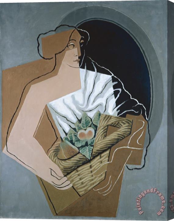 Juan Gris The Woman with The Basket Stretched Canvas Print / Canvas Art