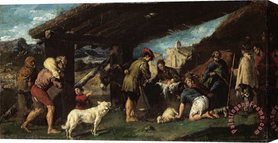 Juan Ribalta The Adoration of The Shepherds Stretched Canvas Print / Canvas Art