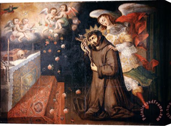 Juan Zapaca Inga  Passing of Saint John of God Stretched Canvas Print / Canvas Art