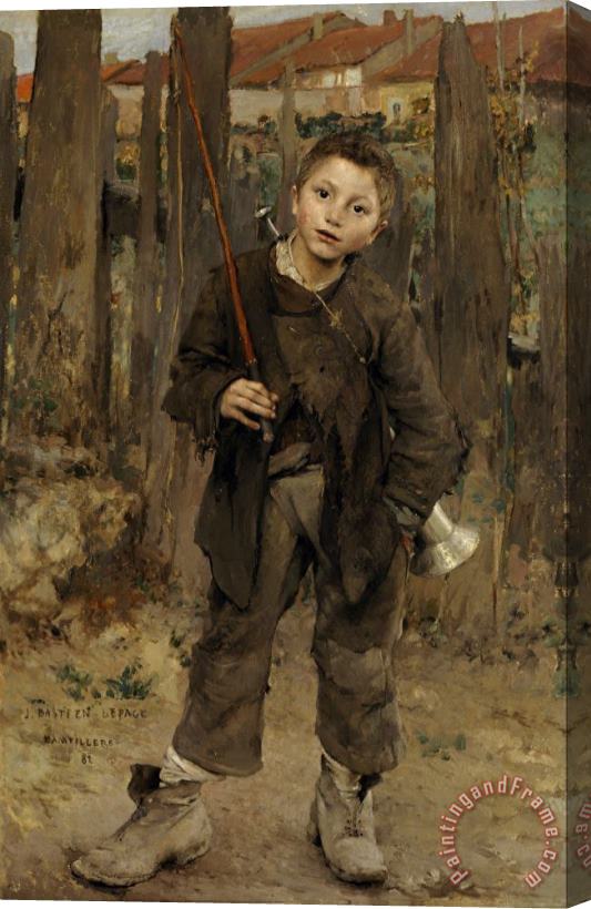 Jules Bastien Lepage Pas Meche (nothing Doing) Stretched Canvas Painting / Canvas Art