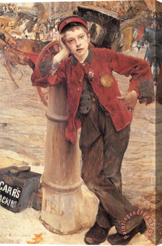 Jules Bastien Lepage The London Bootblack Stretched Canvas Painting / Canvas Art