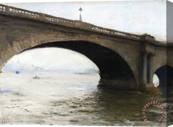 Jules Bastien Lepage Un Pont De Londres Stretched Canvas Painting / Canvas Art