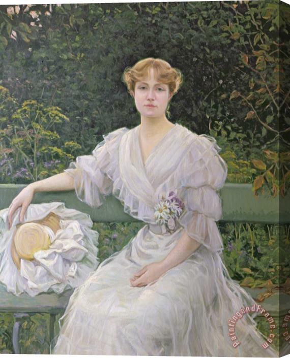 Jules Cayron Portrait Of Marguerite Durand Stretched Canvas Painting / Canvas Art