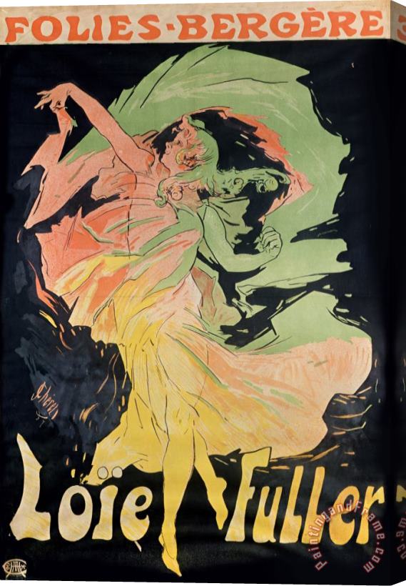 Jules Cheret Folies Bergeres: Loie Fuller, France Stretched Canvas Print / Canvas Art