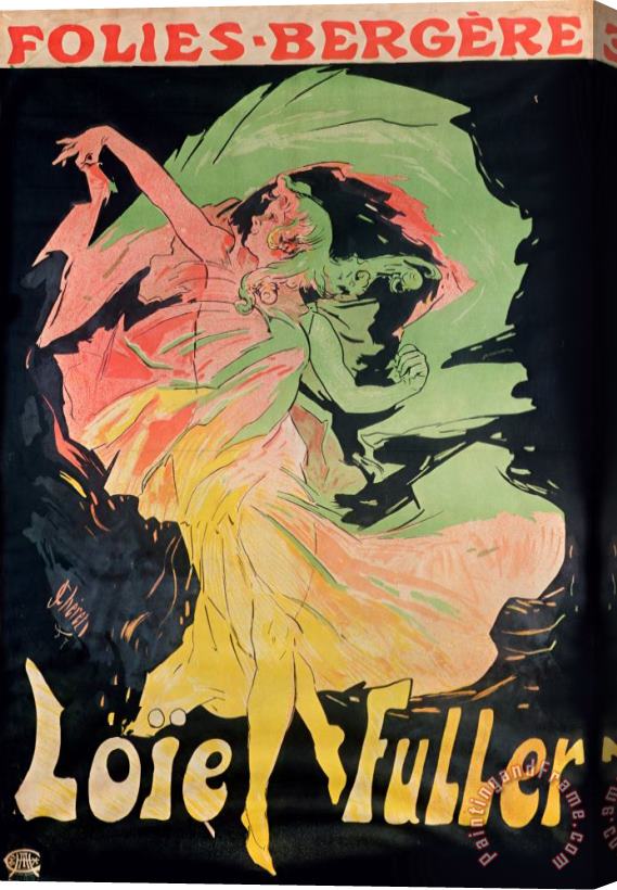 Jules Cheret Folies Bergeres Stretched Canvas Print / Canvas Art